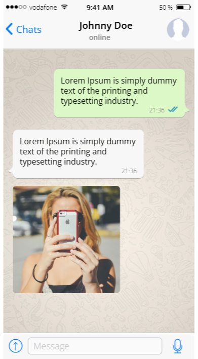 התכתבות ווצאפ פסגת אירועים
